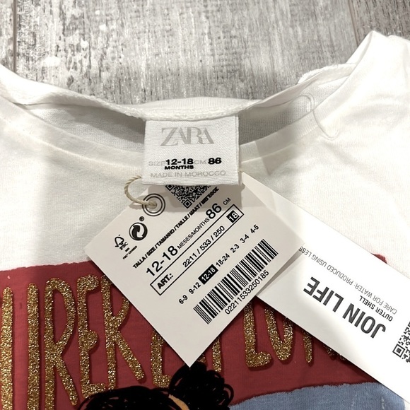 Zara Supergirl Appliqué T-Shirt - Picture 5 of 7